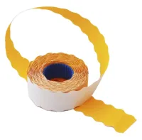 Этикет-лента 22x12x700 волна, оранжевая