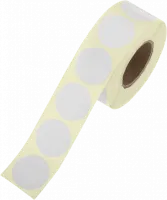 Термотрансферная этикетка круглая 50x50 (500), втулка 40 мм, ПЛГ