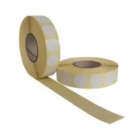 Термотрансферная этикетка круглая D15 (5000), втулка 40 мм, ПЛГ