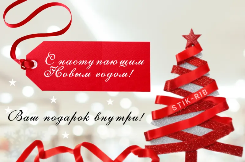 Встречайте Новый год с подарками от Stick-Rib