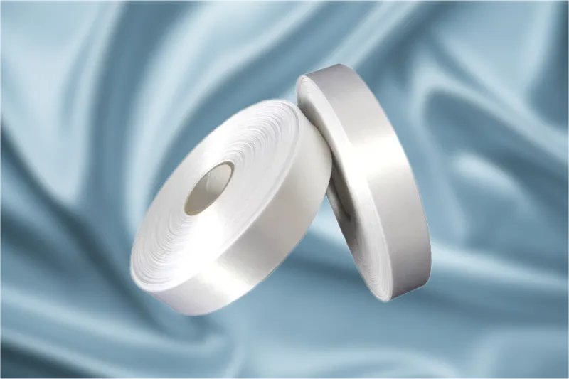 Новинка! Белая сатиновая лента PT702(A)