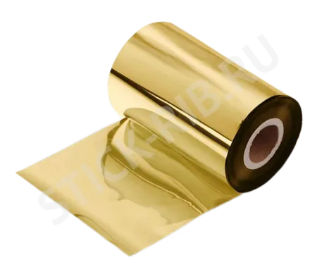 Красящая лента WAX PREMIUM COLOR GOLD (102мм/300м/102мм/1") OUT