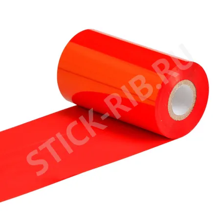 Красящая лента WAX STANDART COLOR RED (30мм/300м/30мм/1") OUT