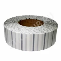 Купить термотрансферная этикетка 43x25 (5000), втулка 76 мм, прозрачный полипропилен, с черной меткой оптом