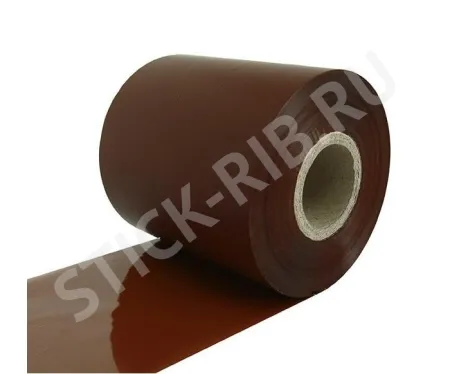 Красящая лента RESIN PREMIUM TEXTILE BROWN (30мм/200м/30мм/1") OUT