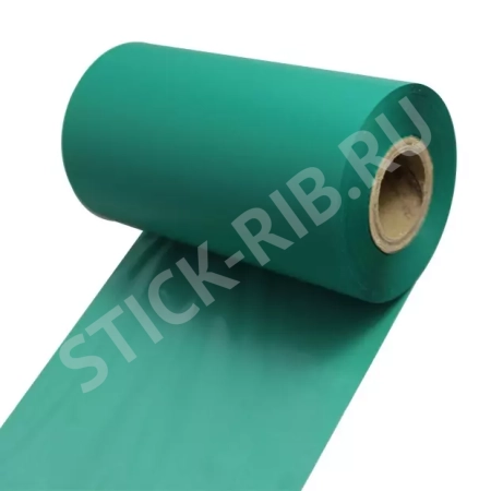 Красящая лента RESIN PREMIUM TEXTILE GREEN Matt (25мм/200м/25мм/1") OUT