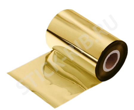 Красящая лента WAX PREMIUM COLOR GOLD (102мм/300м/102мм/1") OUT