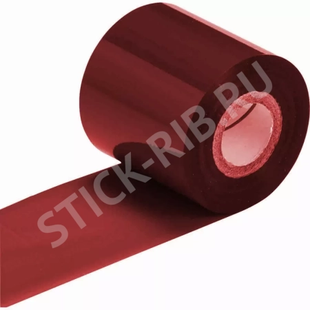 Красящая лента RESIN PREMIUM TEXTILE RED Metallic (25мм/200м/25мм/1") OUT