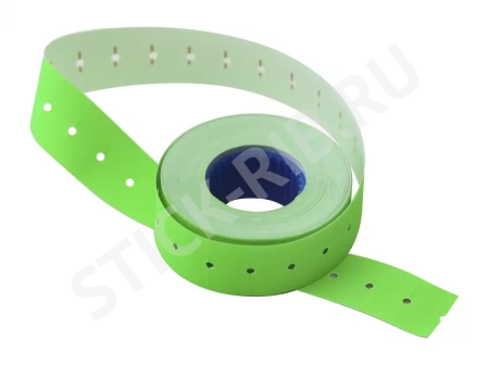 Этикет-лента 26x16x800 прямая, зеленая