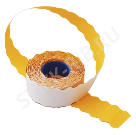 Этикет-лента 26x16x700 волна, оранжевая Этикет-лента 26x16x700 волна, оранжевая