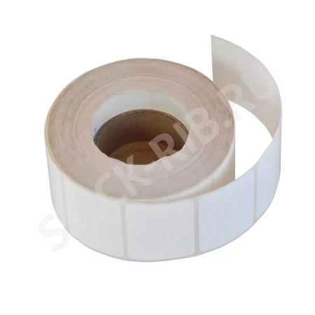 Термотрансферная этикетка 30x20 (2000), втулка 40 мм, полипропилен