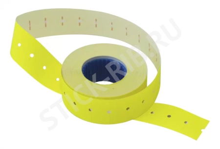 Этикет-лента 29x28x700 прямая, желтая - купить по доступным ценам от производителя
