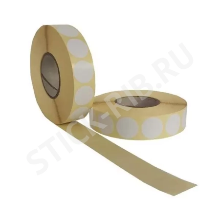 Термоэтикетка круглая D15 (5000), втулка 40 мм, TOP