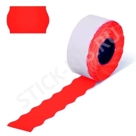 Этикет-лента 26x16x700 волна, красная - купить по доступным ценам от производителя Этикет-лента 26x16x700 волна, красная - купить по доступным ценам от производителя