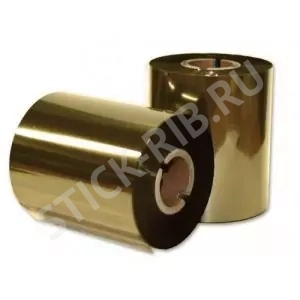 Красящая лента RESIN PREMIUM TEXTILE GOLD Metallic (110мм/200м/110мм/1") OUT Красящая лента RESIN PREMIUM TEXTILE GOLD Metallic (110мм/200м/110мм/1") OUT