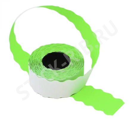 Этикет-лента 22x12x1000 волна, зеленая - купить по доступным ценам от производителя Этикет-лента 22x12x1000 волна, зеленая - купить по доступным ценам от производителя